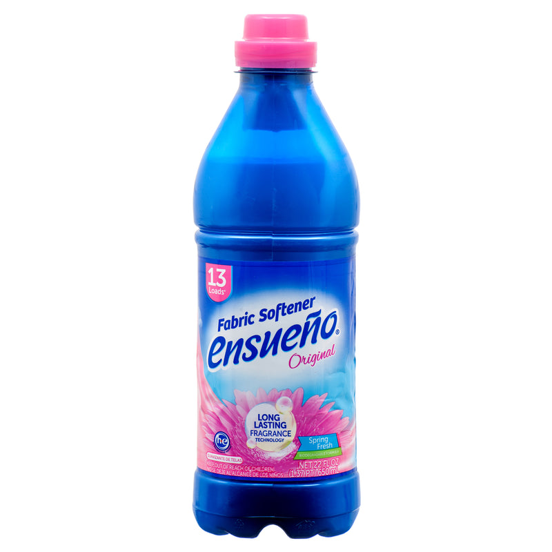 Ensueño Fabric Softener, Spring Fresh, 22 oz (12 Pack)