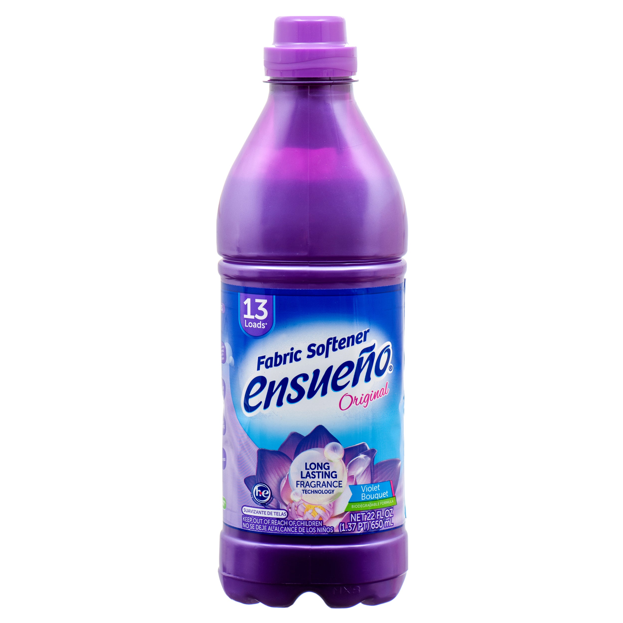 Ensueno Fabric Softener, Violet Bouquet, 22 oz (12 Pack)