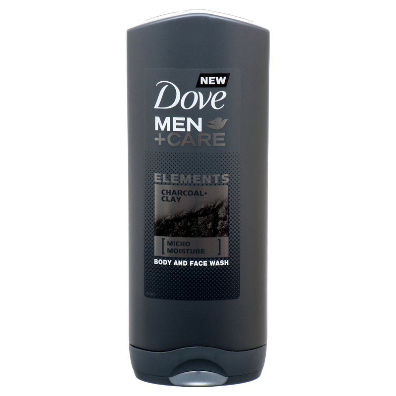 Dove Men+Care Body And Face Wash 400 Ml Charcoal (12 Pack)