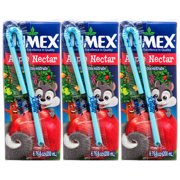 Jumex Apple Nectar Drink Mini Juice Boxes, 3 Count (8 Pack)