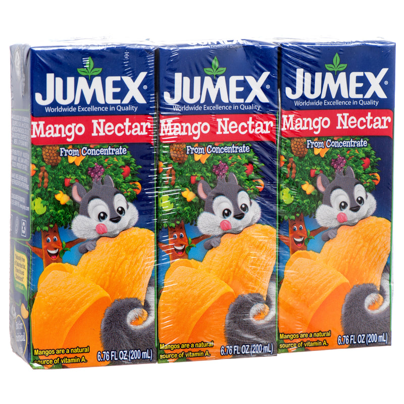 Jumex Mango Nectar Drink Mini Juice Boxes, 3 Count (8 Pack)