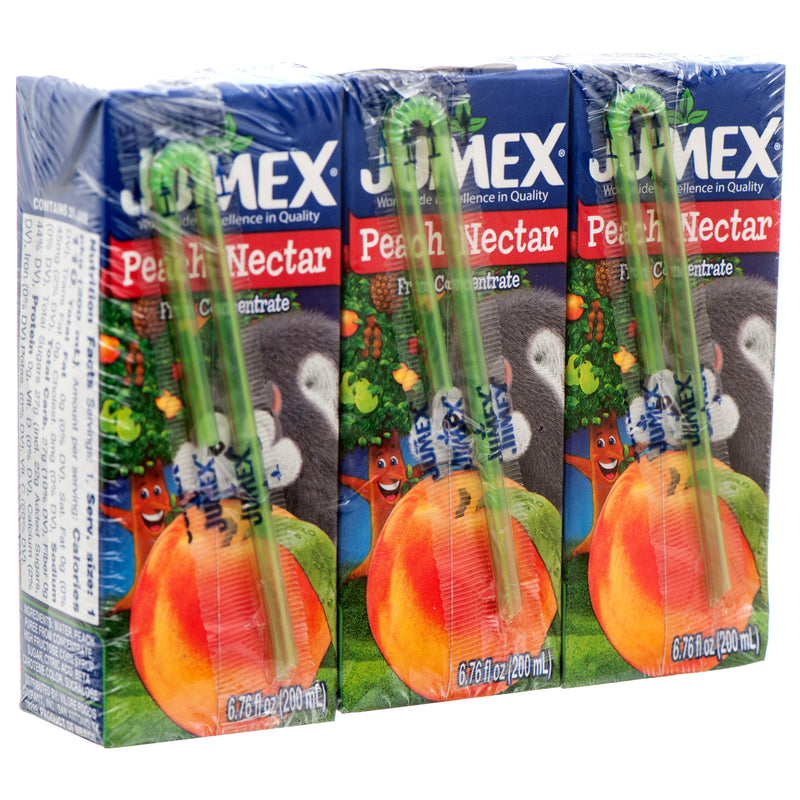 Jumex Peach Nectar Drink Mini Juice Boxes, 3 Count (8 Pack)