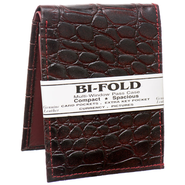 Men'S Wallet Embossed Leather Asst Clr (12 Pack)