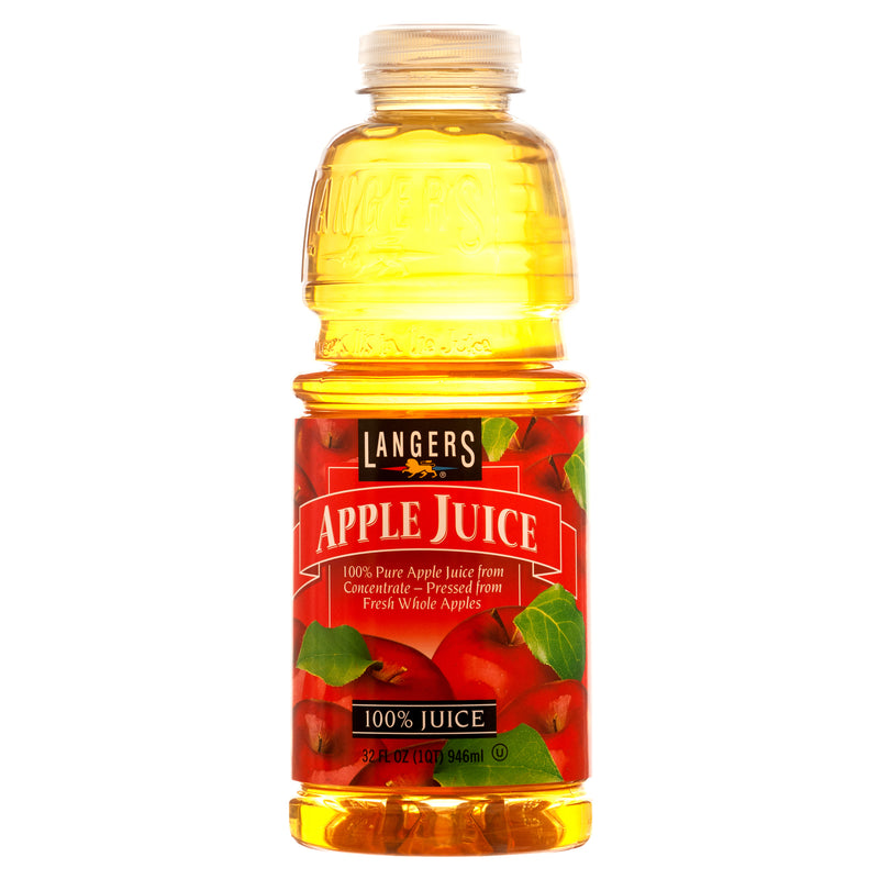 Langers Apple Juice, 32 oz (12 Pack)
