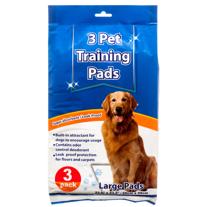 Pet Training Pads, 3 Count (24 Pack)