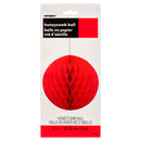 Hanging Deco Honeycomb Ball 8" Powder Red (12 Pack)