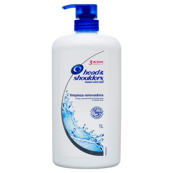Head & Shoulders Shampoo 1Lt Limpieza Renovadora (9 Pack)