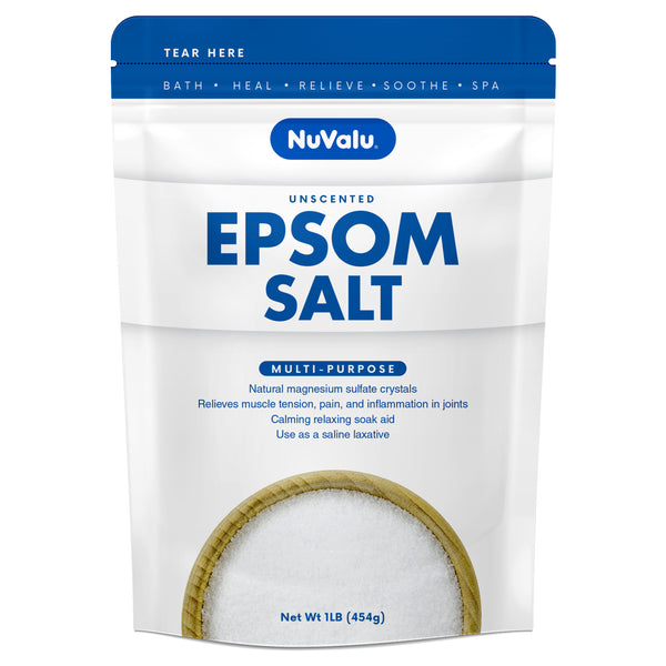 Nuvalu Epsom Salt 16 Oz (12 Pack)