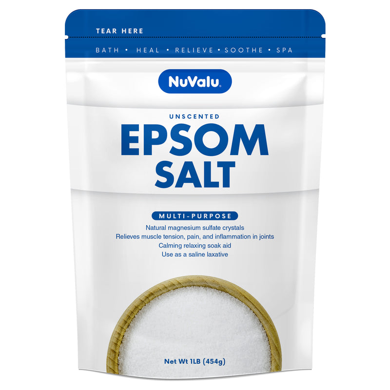 Nuvalu Epsom Salt 16 Oz (12 Pack)