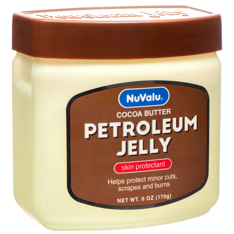 Nuvalu Petroleum Jelly Cocoa Butter 6 Oz (24 Pack)