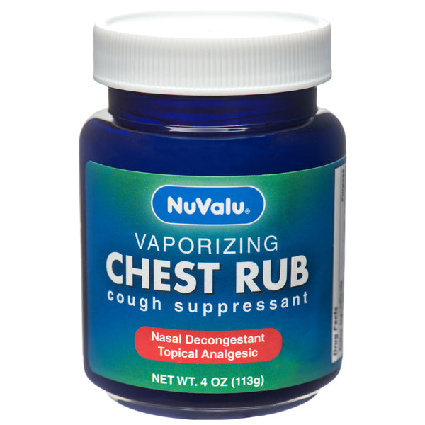 NuValu Vaporizing Chest Rub Cough Suppressant (24 Pack)