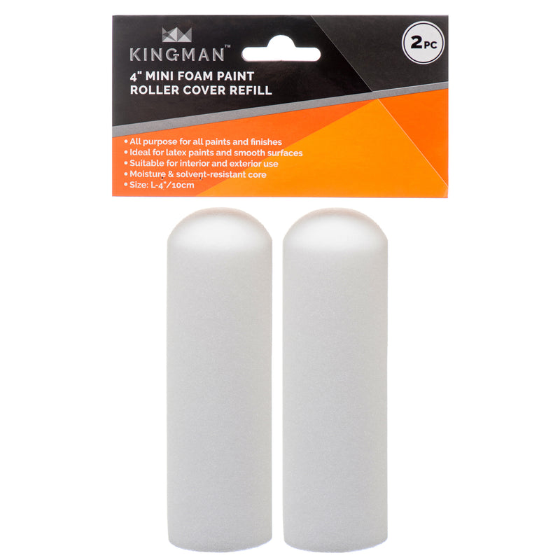 Kingman Paint Mini Roller Cover Refill 2Pc(Foam) (24 Pack)