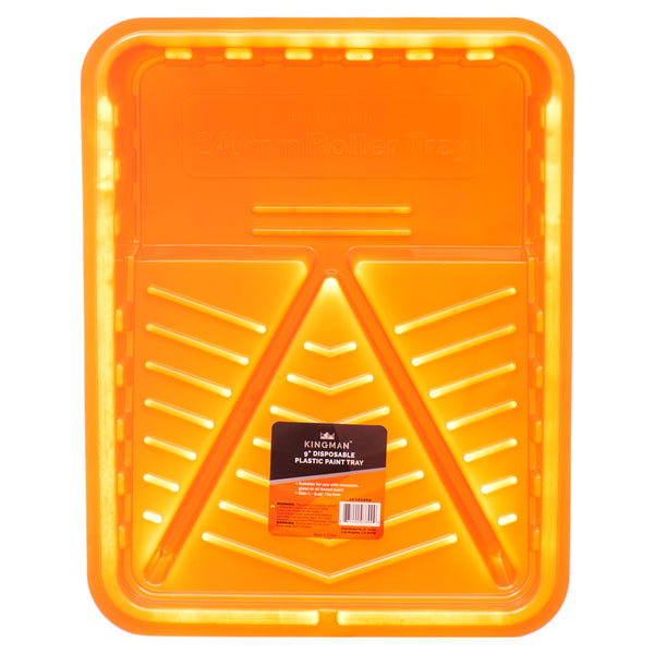 Kingman Paint Disposable Plastic Tray 9.5" (24 Pack)