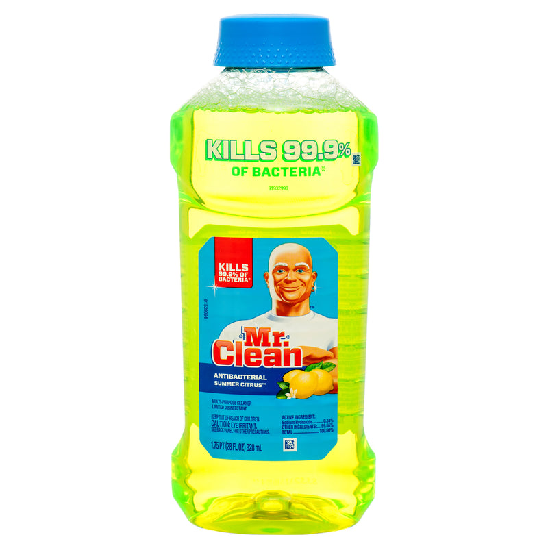 Mr. Clean All Purpose Cleaner, Summer Citrus, 28 oz (9 Pack)