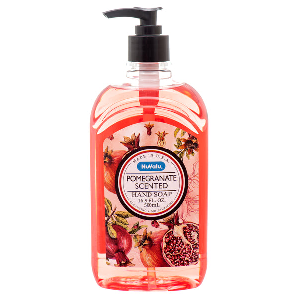 Nuvalu Hand Soap Pomegranate Scented 16.9 Oz (12 Pack)