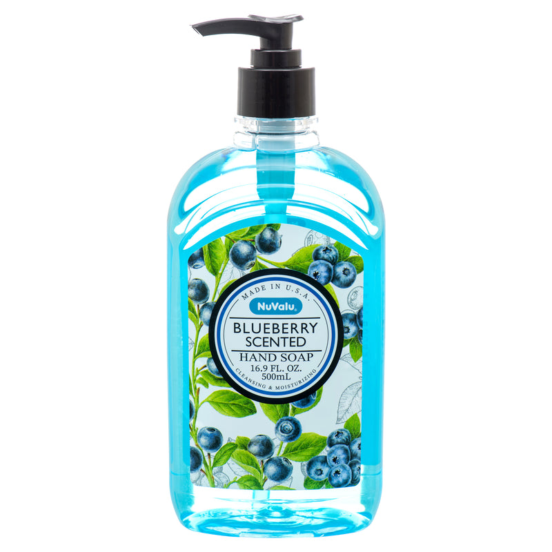 Nuvalu Hand Soap Blueberry Scented 16.9 Oz (12 Pack)