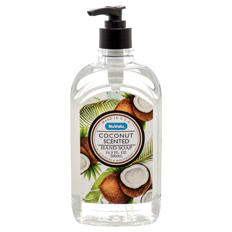 Nuvalu Hand Soap Coconut Scented 16.9 Oz (12 Pack)