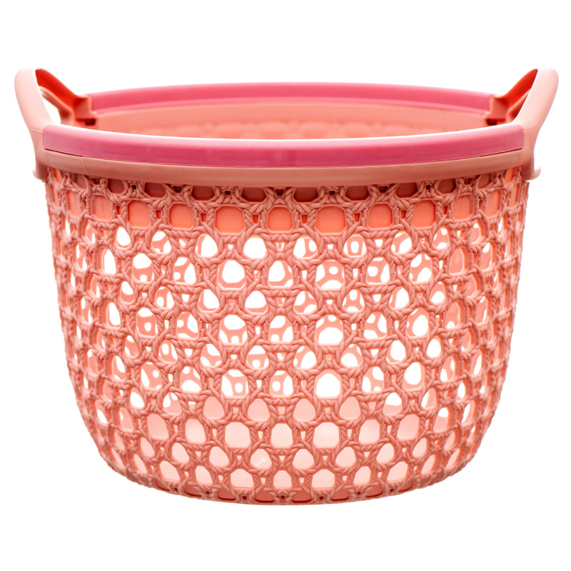 Small Plastic Basket, Assorted Colors (24 Pack)