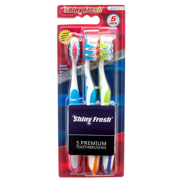 Toothbrush Shining Fresh Soft 5 Pk (12 Pack)