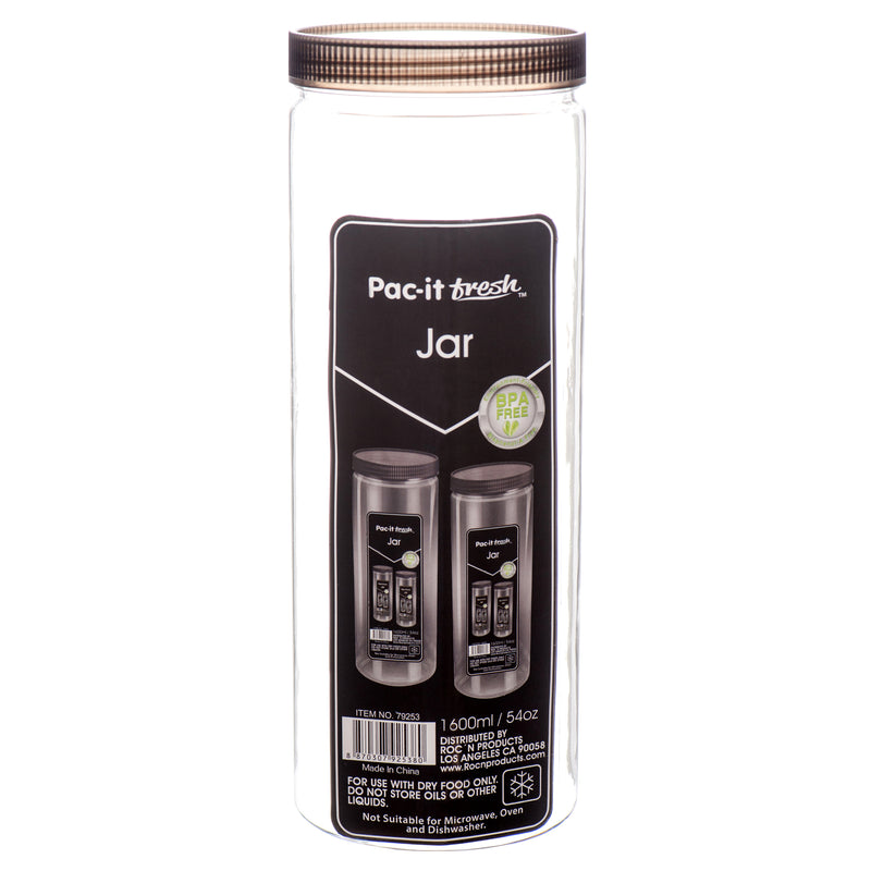 Plastic Jar Black 54Oz (36 Pack)