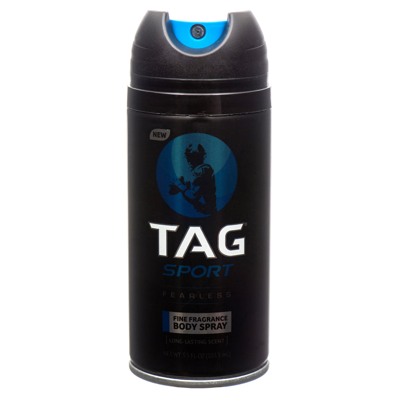 Tag Sport Body Spray Fearless 3.5 Oz (12 Pack)