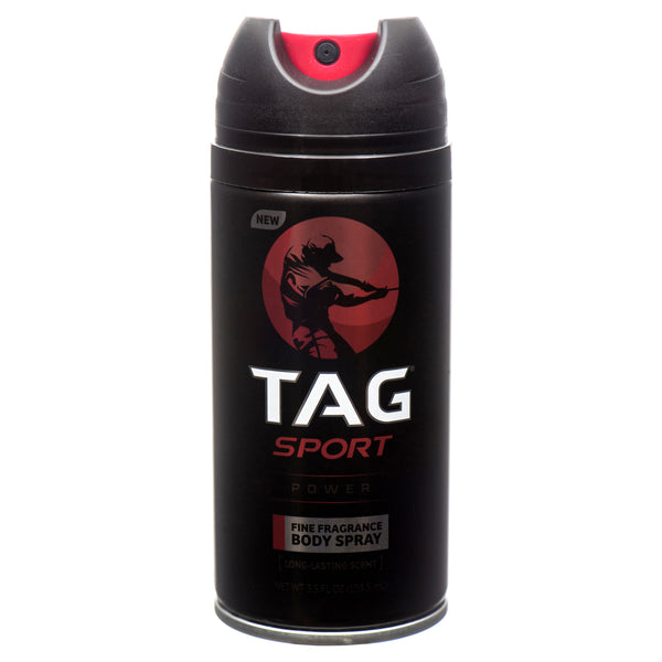 Tag Sport Body Spray Power 3.5 Oz (12 Pack)