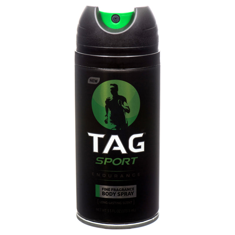 Tag Sport Body Spray Endurance 3.5 Oz (12 Pack)