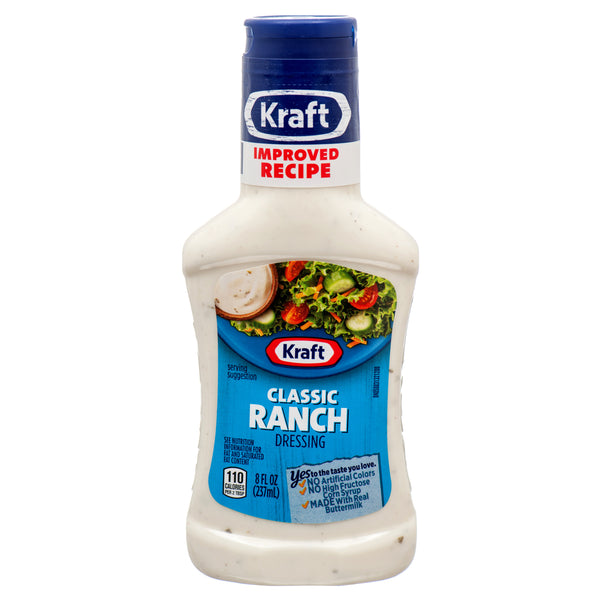 Kraft Ranch Dressing, 8 oz (9 Pack)