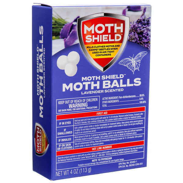 Moth Shield Moth Balls Lavender Scent 4 Oz (24 Pack)