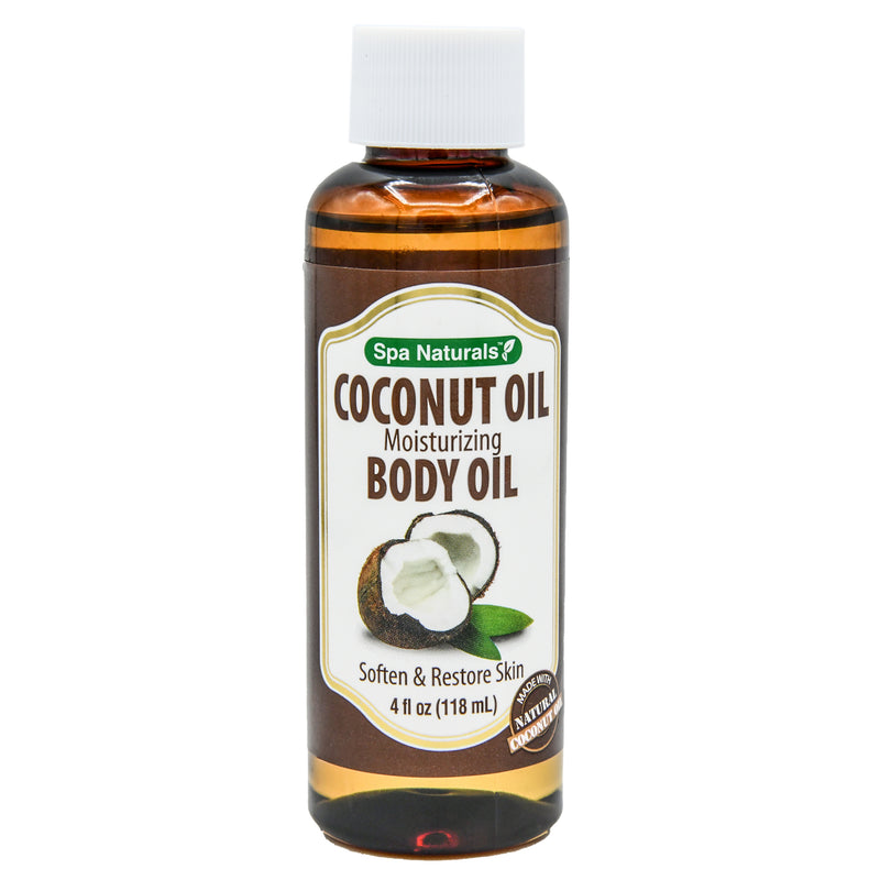 Spa Naturals Coconut Body Oil, 4.5 oz (24 Pack)