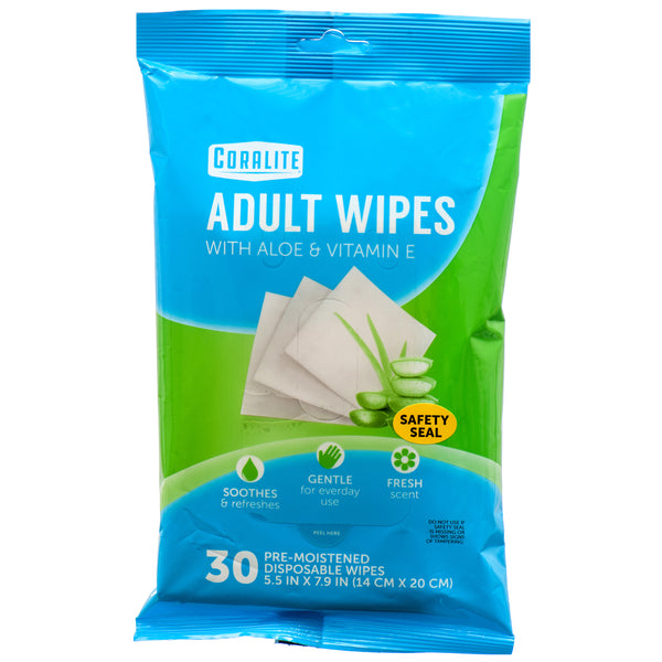 Coralite Adult Wipes 30 Ct (24 Pack)
