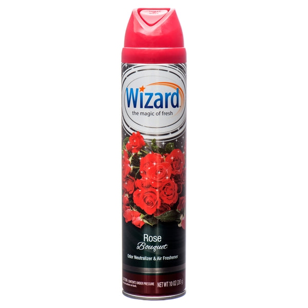 Wizard Air Freshener, Rose Bouquet, 10 oz (12 Pack)