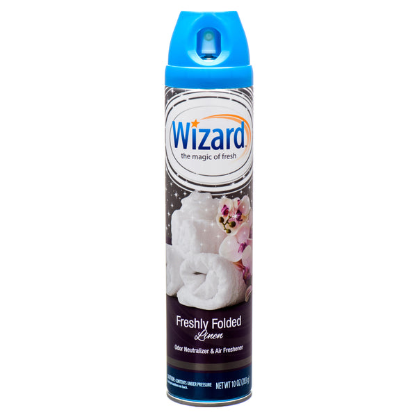 Wizard Air Freshener, Fresh Folded Linen, 10 oz (12 Pack)