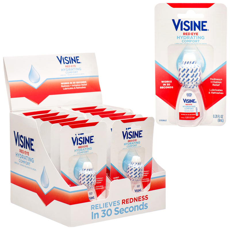 Visine Red Eye Hydrating Comfort Drops .28Z (12 Pack)