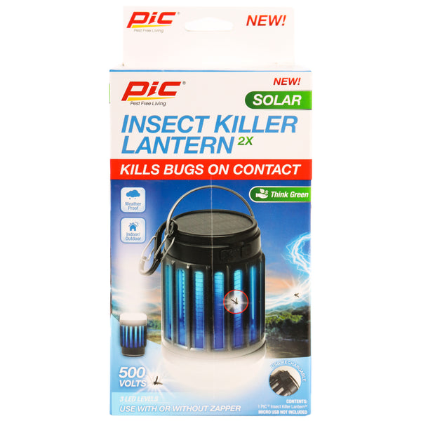 Pic Insect Killer Solar Lantern (3 Pack)