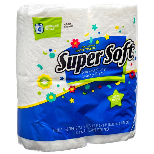 Super Soft Bath Tissue 143Ct (24 Pack)
