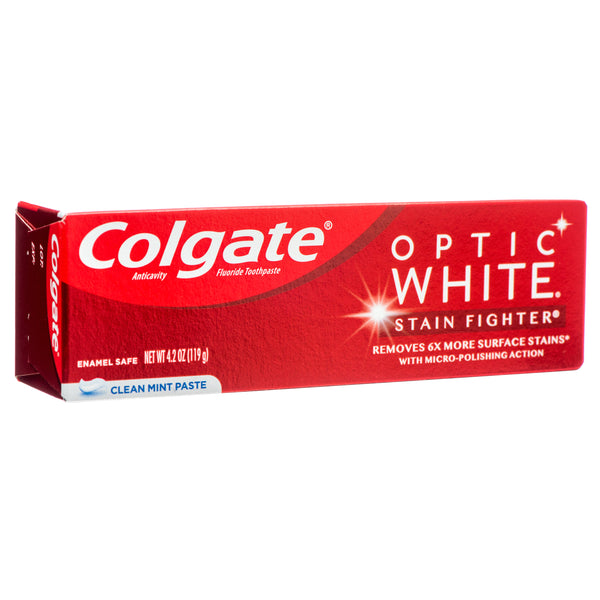 Colgate Optic White Clean Mint Toothpaste, 4.2 oz (24 Pack)