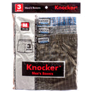 Knocker Men's Boxer Shorts, Medium, 3 Count (4 Pack)