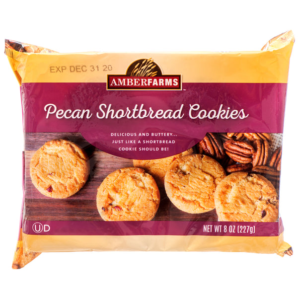 Amber Farms Pecan Shortbread Cookies, 8 oz (24 Pack)