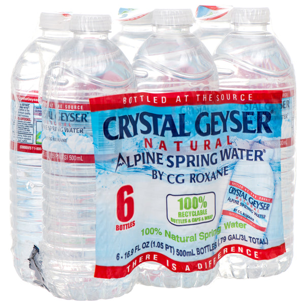 Crystal Geyser Drinking Water, 16.9 oz, 6 Count (4 Pack)