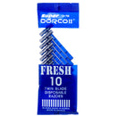 Dorco Men’s Twin Blade Disposable Shaving Razors, 10 Count (24 Pack)