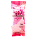 Dorco Women's Twin Blades Disposable Razors, 10 Count (10 Pack)