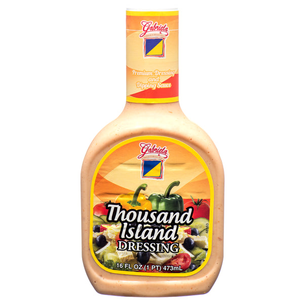 Gabriela Salad Dressing, Thousand Island, 16 oz (12 Pack)