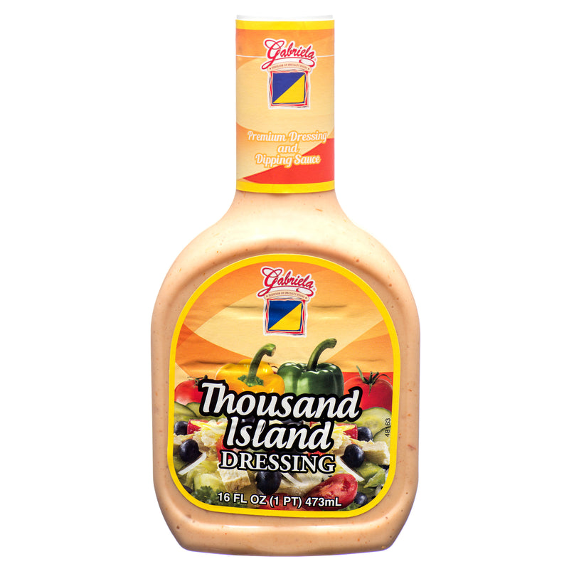 Gabriela Salad Dressing, Thousand Island, 16 oz (12 Pack)