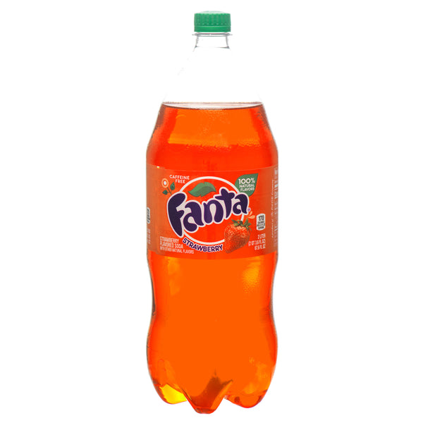 Fanta Strawberry Soda, 2 L (8 Pack)