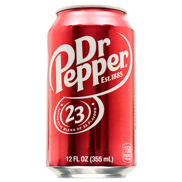 Dr. Pepper Canned Soda, 12 oz (12 Pack)