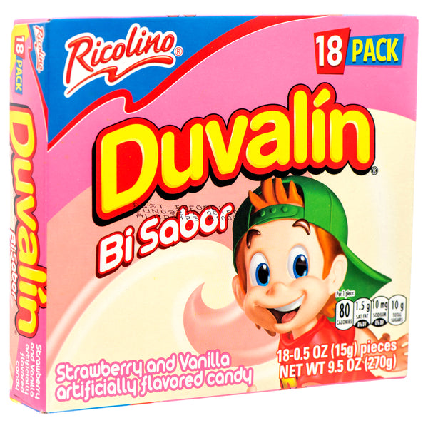 Duvalin Strawberry & Vanilla Candy, 18 Count (24 Pack)