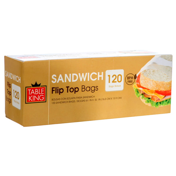 Sandwich Flip Top Bags, 120 Count (36 Pack)