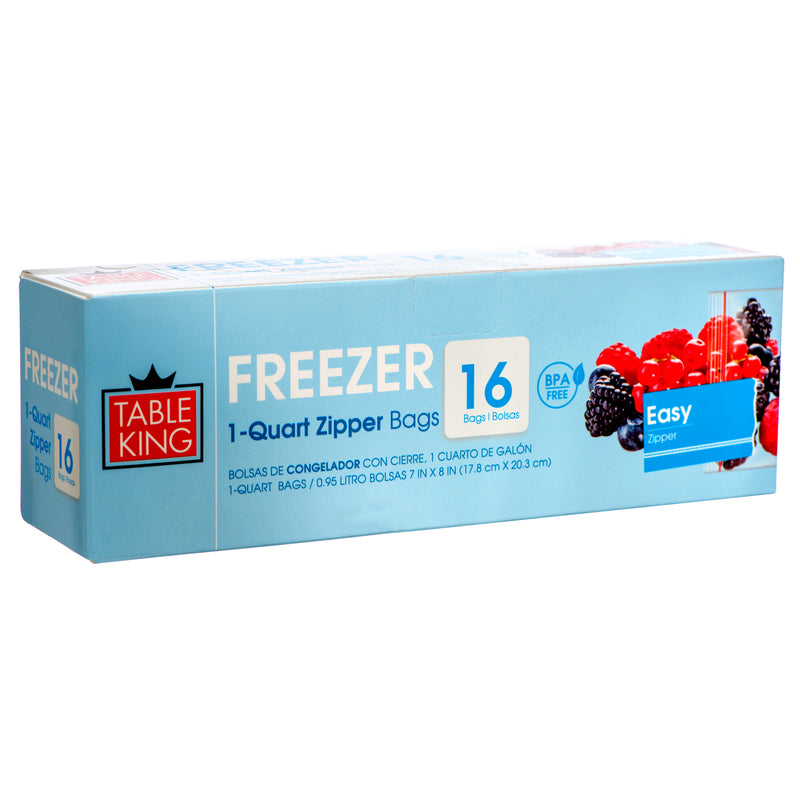 Freezer Bags, 16 Count, 1 qt (36 Pack)