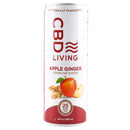 CBD LIVING APPLE GINGER SPARKLING WATER 12 OZ (12 Pack)